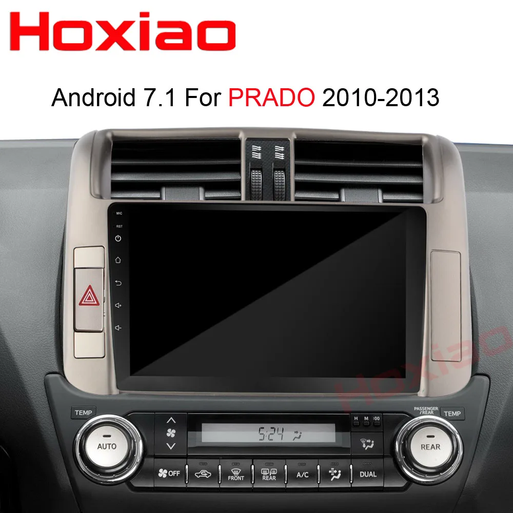 Android для Toyota PRADO 150 2010 2011 2012 2013 4 ядра " 1024*600 Bluetooth 2 Din автомобильный DVD Радио gps навигации