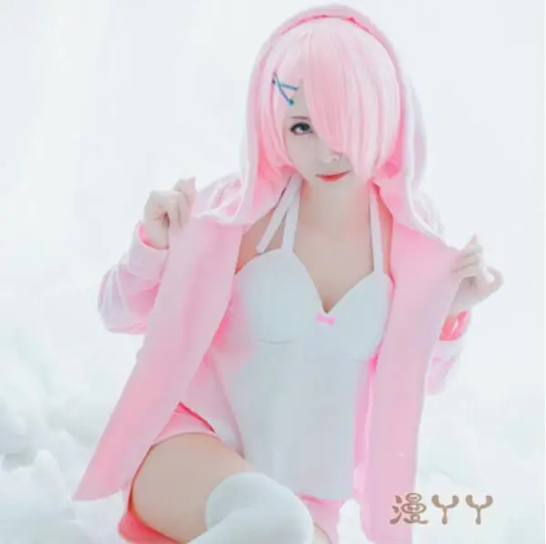 Re:Zero kara Hajimeru Isekai Seikatsu Cos Rem Ran косплей синий каток Повседневная Пижама с мультяшным
