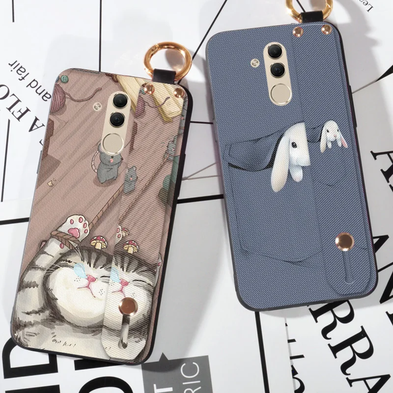 

Luxury Wristband Soft Cover Case For Huawei Mate 20 Lite 20X Cute Cat Cover Capa For Huawei Mate 20 Pro 20 X