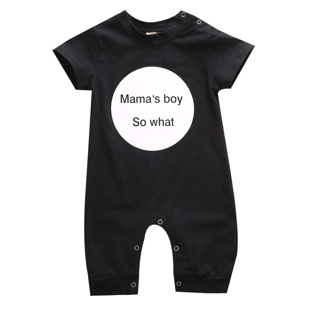 Mailza Newborn Baby Boys Clothes Long Sleeve Romper Moms Little Boy Letter Print Black Jumpsuit Outfit Mailza Newborn Baby Boys Clothes Long Sleeve Romper Moms Little Boy Letter Print Black Jumpsuit Outfit