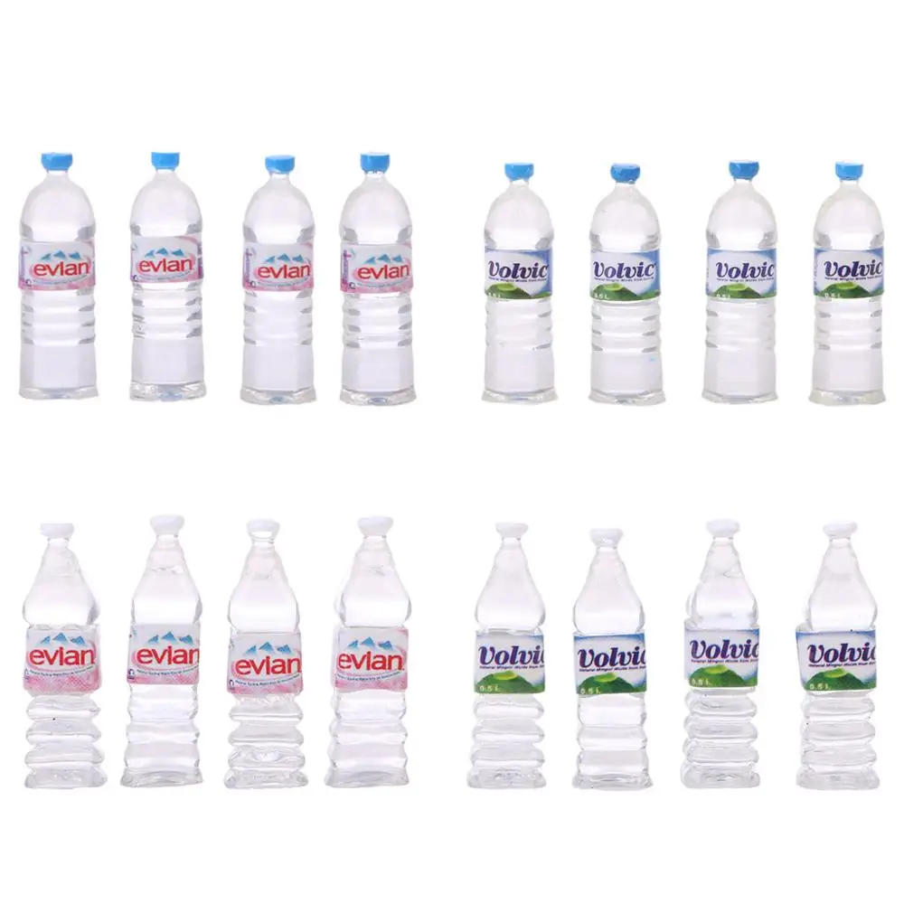 

4pcs 1:12 Toy Water Bottles Set Dollhouse Miniature Drinking Accessory