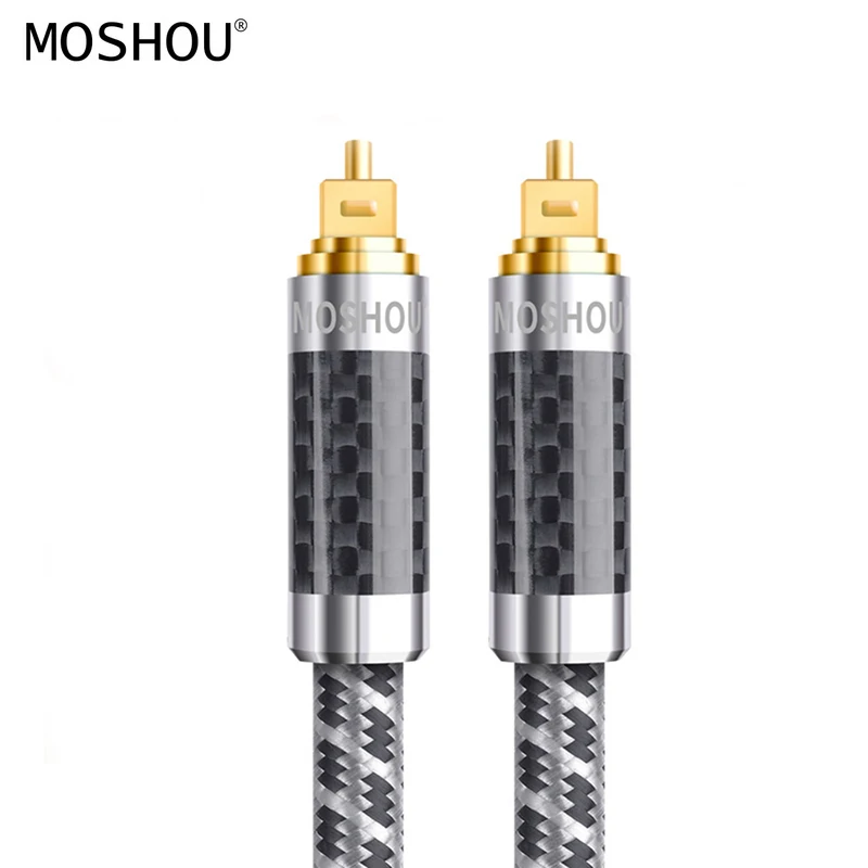 

Digital Audio Video Cables Optical Fiber optico Oxyacid Free Copper Audiophile HIFI DTS Dolby MOSHOU Enthusiast 7.1 Sound