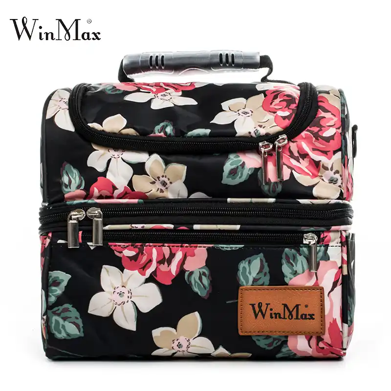 double decker insulated lunch box