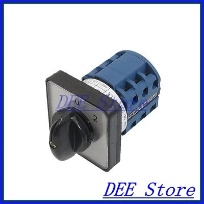 

AC 660V 20A 12 Terminals 3 Positions Rotary Selector Cam Changeover Switch