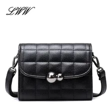 New Casual Small Flap Crossbody Bag for Women Shoulder Bags Women Messenger Bags Fashion Plaid High Quality Zipper & Hasp