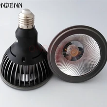 PAR38 AL+ Стекло крышка светодиодный PAR30 PAR20 лампы мощностью 10 Вт, 15 Вт, 25 Вт E27 светодиодный фонарик точечное освещение, лампа для установки в помещении AC85-265V
