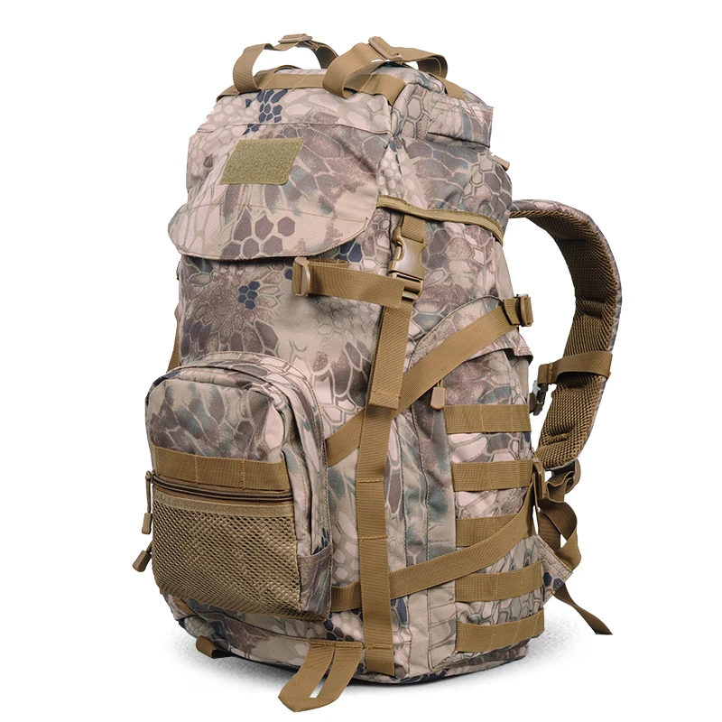 

50L Molle Tactical Outdoor Assault Military Rucksacks Camouflage Backpack Camping Bag New Style Sports Mountain top backpack