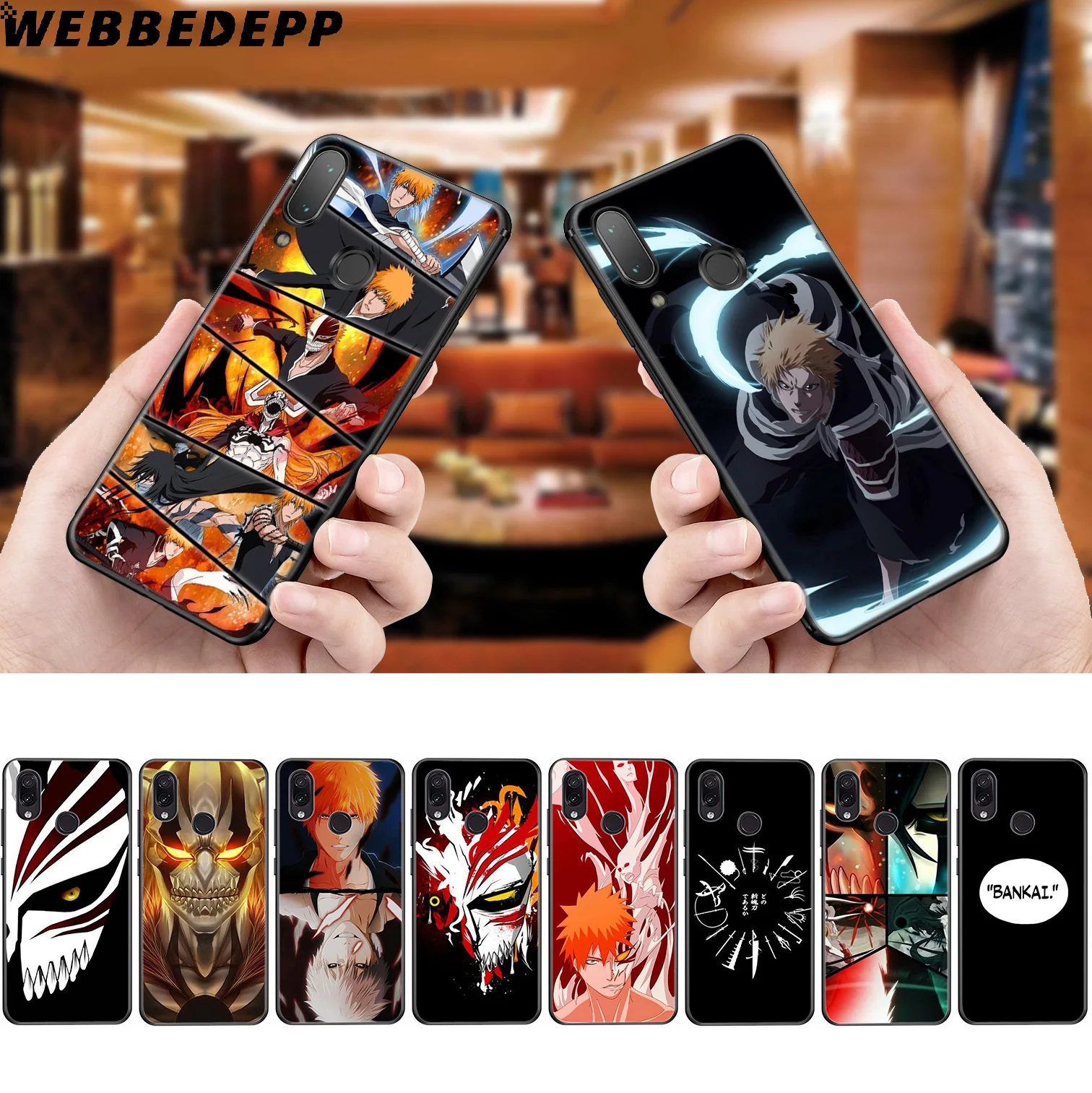 WEBBEDEPP Bleach Аниме мягкий чехол для Xiaomi Redmi K20 7A 4A 4X 5 5A 6 6A S2 Note 8 4 7 Pro Plus Prime |