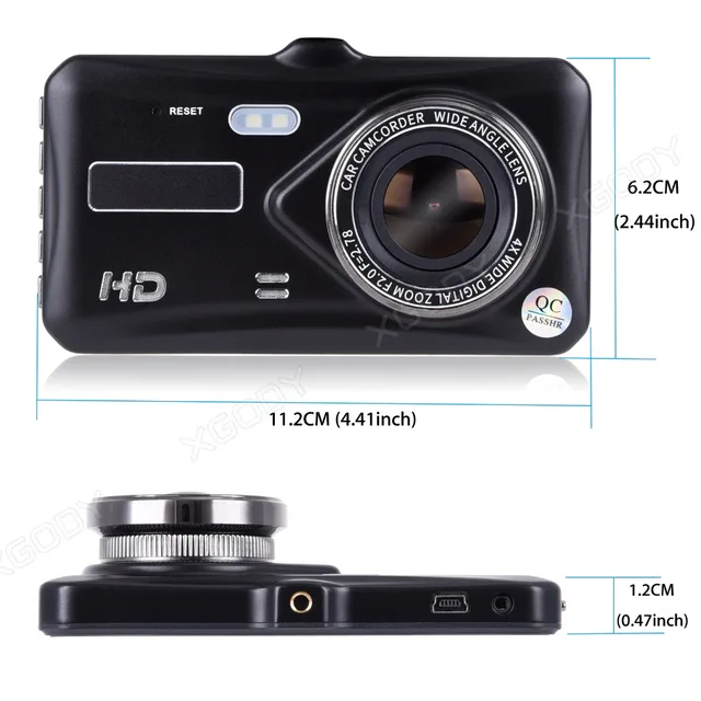 XGODY A6T 4 DVR Dash Camera Dual Lens Touch Screen Night Vision G sensor Video Recorder