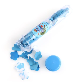 

Random Color!! 1PC Portable Confetti Foaming Paper Flower Soap Hand - washing Soap Tablets Tourism Essential Paper Soap