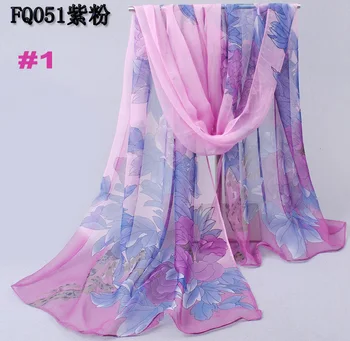 

best selling ladies design big flower shawls chiffon beautiful silk nice plain long autumn scarves/scarf 10pcs/lot 160*50cm