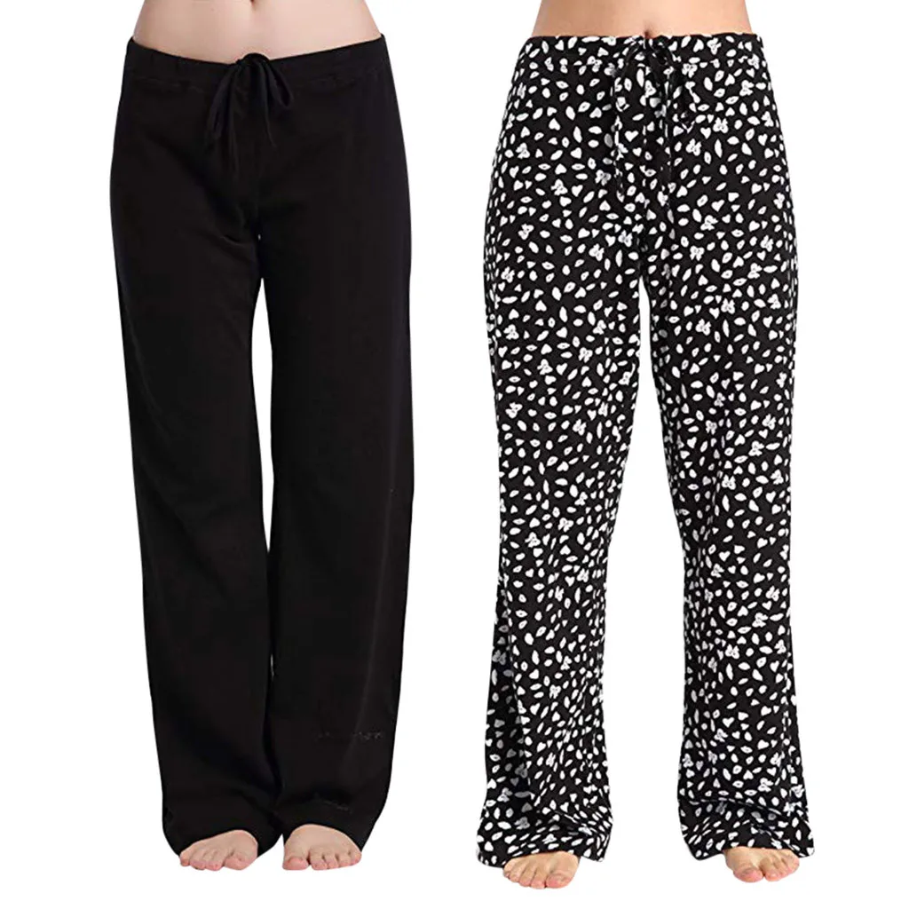 Women Black Yoga Pants Jogging Sports Running Sportswear Run Fitness Exercise Gym Pants Trousers