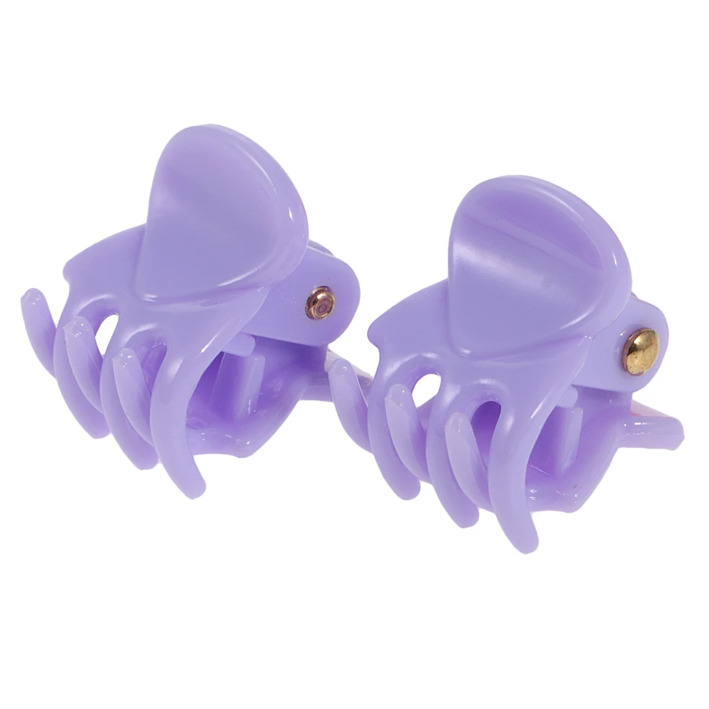 12 Pieces/ Lot Resin Lady Girl Mini Hair Resin Claws Clamps Clips Hair Grips for Holding Hair up and Styling