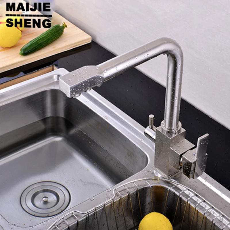 kitchen faucet 3 In1 Kitchen Faucet Three Way Tap for Water Filter kitchen mixer Brush nickel 3 way double function kitchen faucet 3 In1 Kitchen Faucet Three Way Tap for Water Filter kitchen mixer Brush nickel 3 way double function