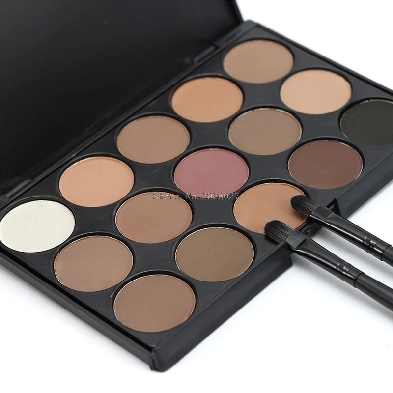 Image 15 Color Cosmetic Matte Eyeshadow Cream Eye Shadow Makeup Palette Shimmer Set