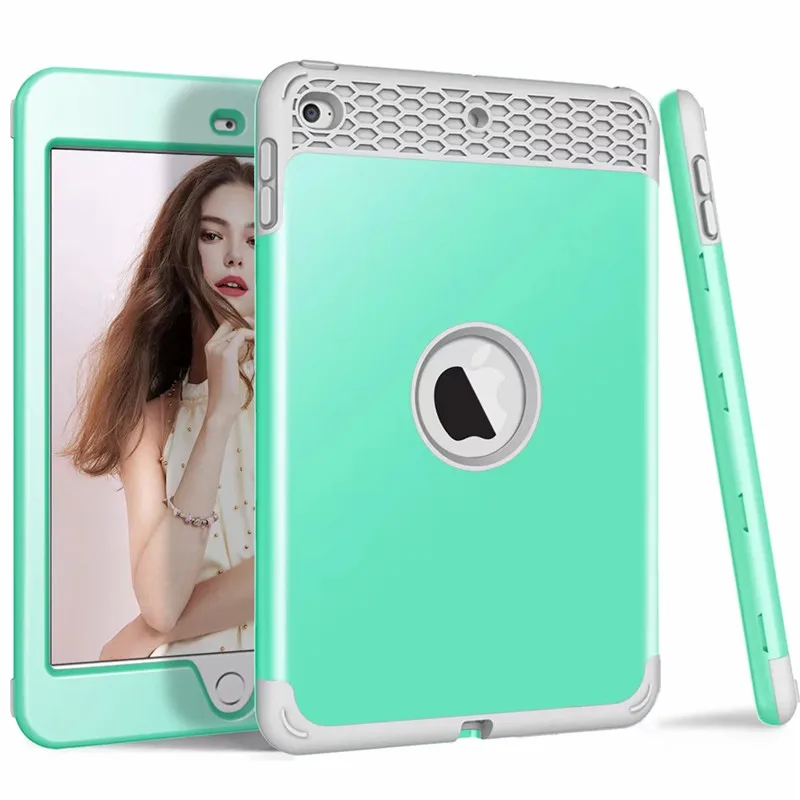 Жесткий чехол LD Honeycomb для iPad mini, 5, mini5, mini4, 7,9 дюймов, чехол для планшета, ТПУ, ПК, комбинированный чехол для задней панели, защитная кожа