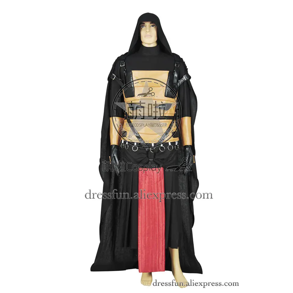 

Star Wars Cosplay Knights Of The Old Republic Darth Revan Costume Uniform Jumpsuit Outfits Halloween Party Fast Shipping