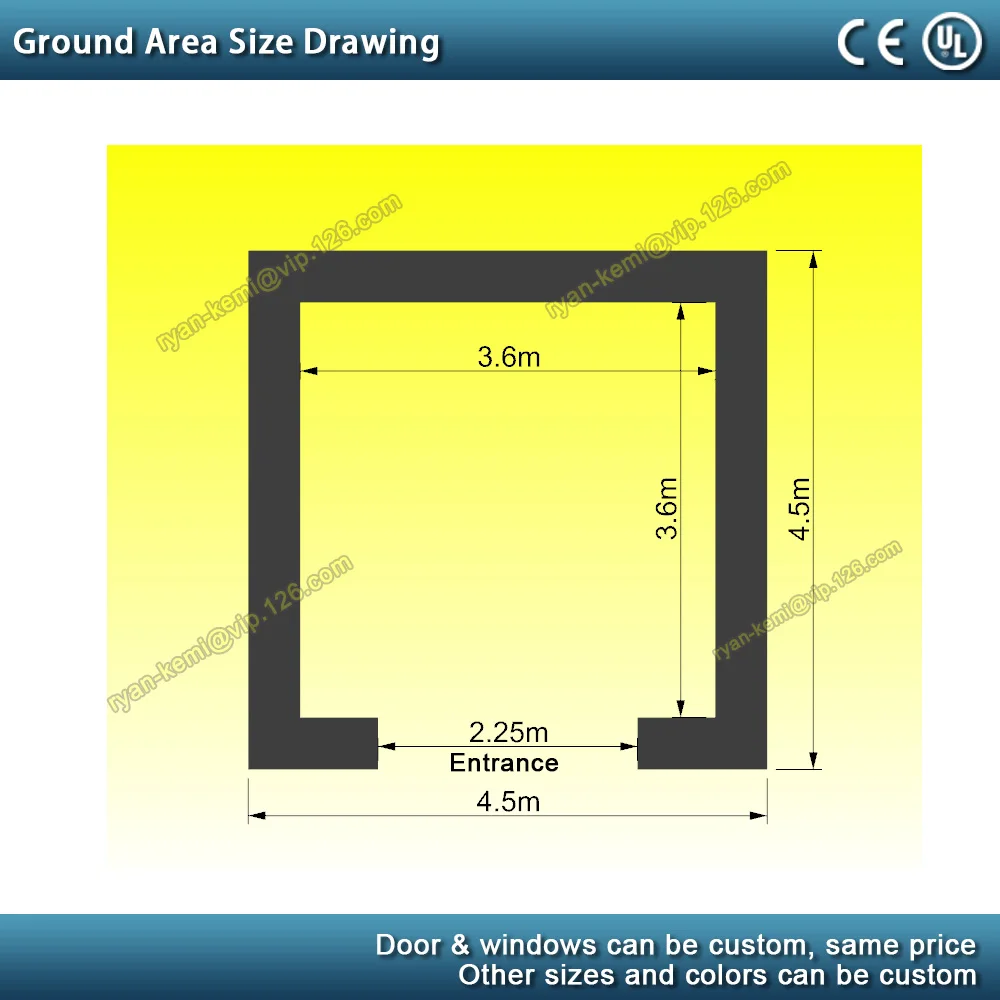 4.5mx4.5mx3.6mH Inflatable cube tent inflatable trade show tent Inflatable exhibition tent cover marquee Inflatable party tent 4