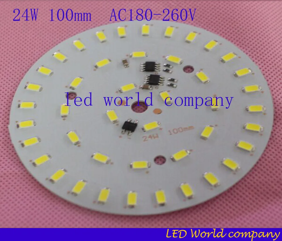 10 шт./лот 220 В 5730 SMD приглушаемая светодиодная печатная плата 3 Вт 5 7 12 15 18 24