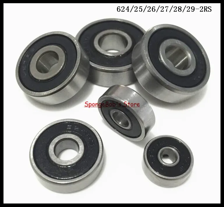10pcs MF83-2RS Flanged Metal Rubber Sealed Ball Bearing MF83RS 3x8x3 mm