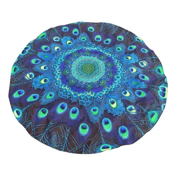 

Round Printing Hippie Tapestry Summer Sunbathe Beach Picnic Throw Mat With Towel Blanket 2020