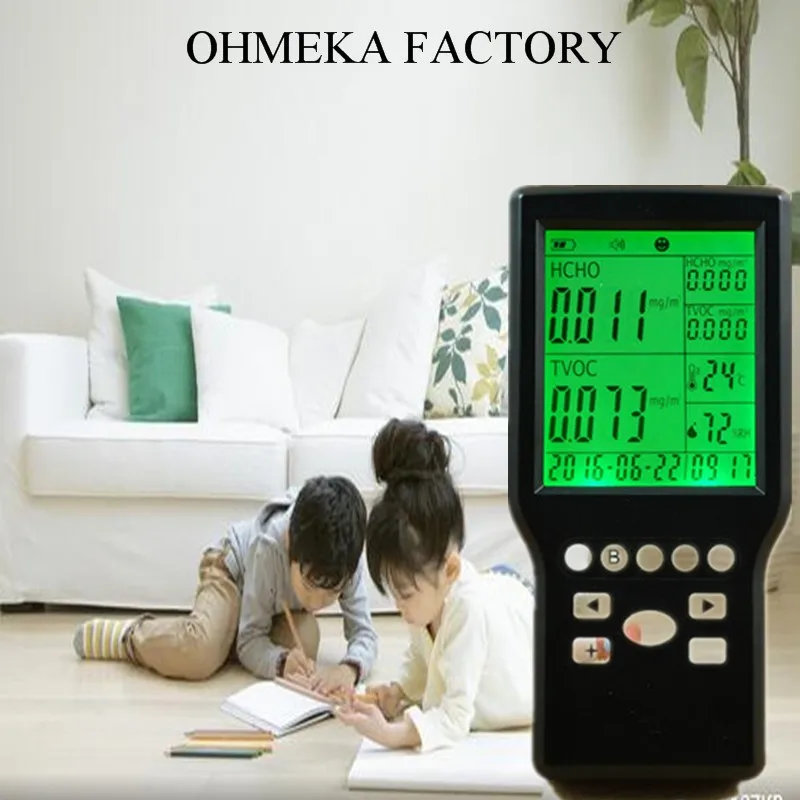 

Free shipping JSM-131S Home Use Formaldehyde Monitor Detector with Temperature & Humidity HCHO Meter/tvoc gas detector ohmeka