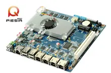 Atom CPU linux embedded fanless board Multi-user tablet mainboard Support 4*1000M RJ45 LAN port