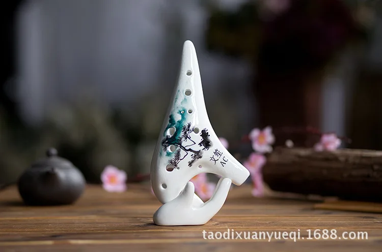 Pintura chinesa projeto 12 buraco ocarina alto
