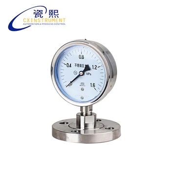 

All Stainless Steel Material Thread Connection 0~40 Mpa measuring Range and 60 mm diameter Sealed diaphragm Pressure gauge