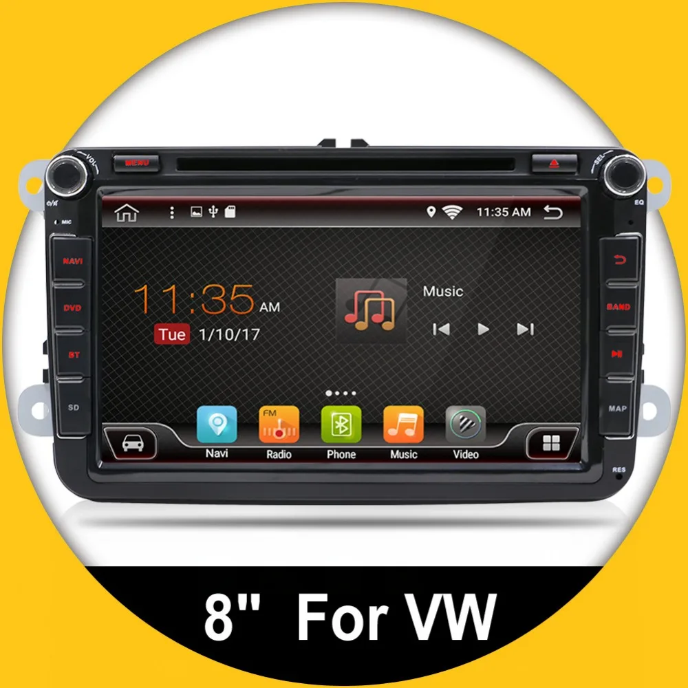 1024X600 Android 10 четырехъядерный автомобильный DVD GPS Радио для Volkswagen VW Touareg T5 Transporter Multivan