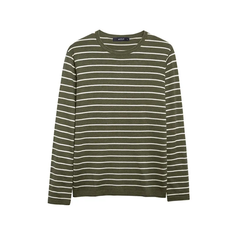 Autumn Sweater T Shirt Men Striped O Neck Male Sweater Pullovers Hight Quality Thin Knitted Tshirt 2018 Spring Winter Brand Muls-14