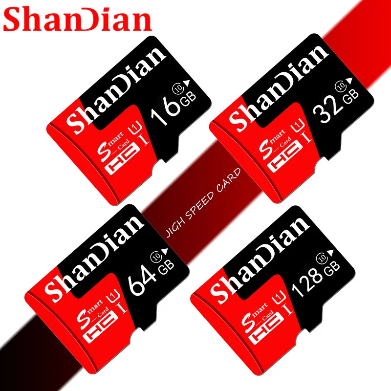 

Shandian High quality Micro SD Card 4GB 8GB 16GB 32GB 64GB Memory Card TF Card Free SD Adapter retail package