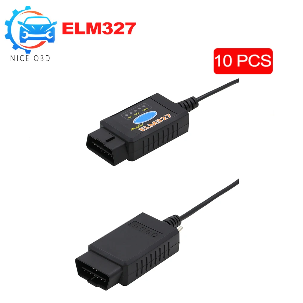 Для F-ord ELM 327 USB чип FTDI в красный горошек с выключателем для Forscan HS CAN/MS может Pic18f25k80 автомобильный диагностический инструмент USB& ELM327 Bluetooth