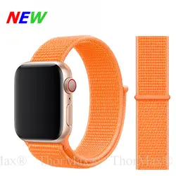 ThorMax Спортивная петля ремешок для Apple Watch band 4 42 мм 38 мм 3 iwatch band 44 мм 40 мм часы correa нейлоновый манжет браслет аксессуары