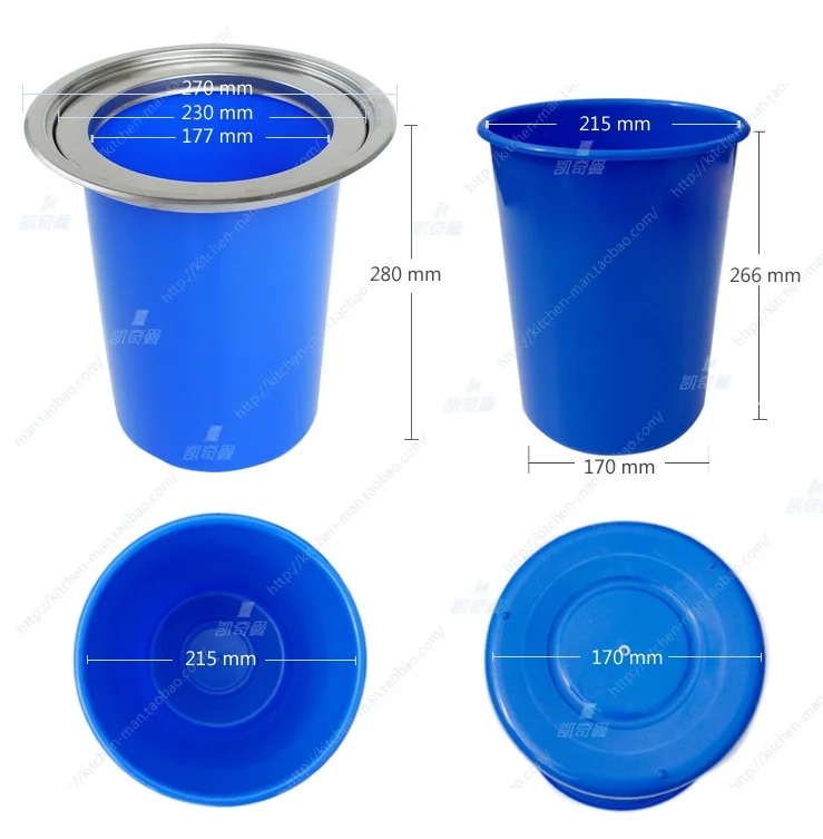 Premintehdw 8L ABS كونترتوب منضدي نفايات المطبخ علبة مهملات صناديق الحاويات غطاء من الفولاذ المقاوم للصدأ المدمج في