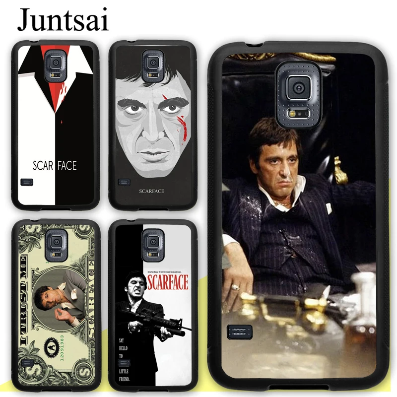 

Juntsai Tony Montana Scarface Al Pacino Case For Samsung Galaxy S5 S6 S7 edge S8 S9 S10 Plus Lite Note 8 9 5 TPU Back Cover