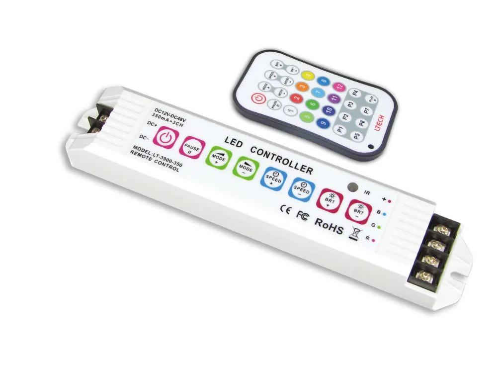 

LT-3900-350;Multi function LED RGB Controller;DC12-48V input;CC 350m*3CH output