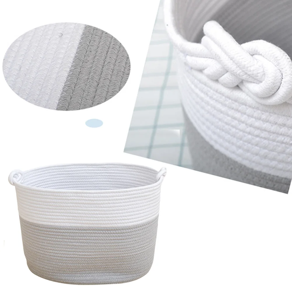 لعب الزخرفية سلال الغسيل القطن حبل المنزل دلاء تخزين الكتب متنوعة الألوان صديقة للبيئة