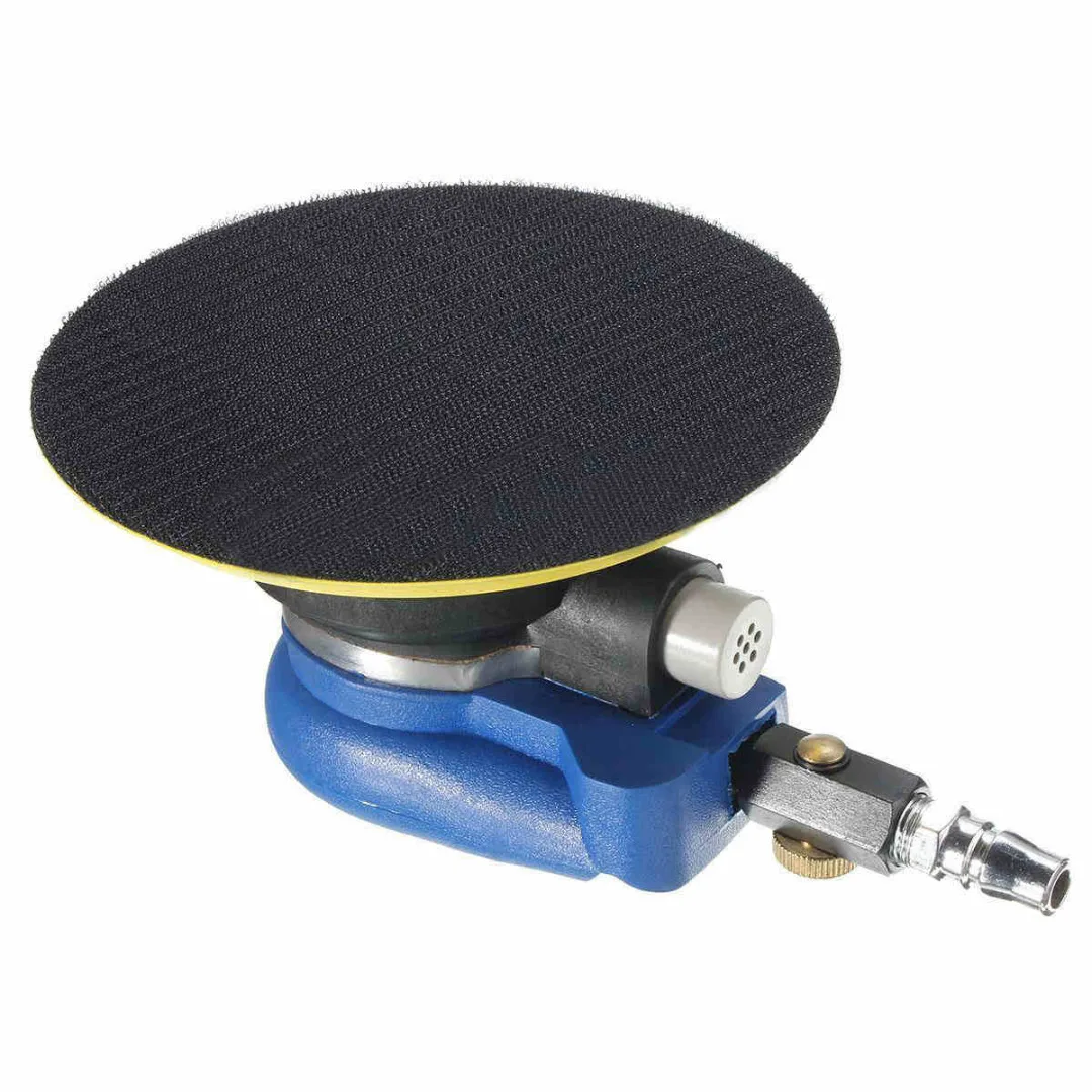 6" Air Random Orbital Palm Sander Auto Body Orbit DA Sanding Pad Vacuum Polisher