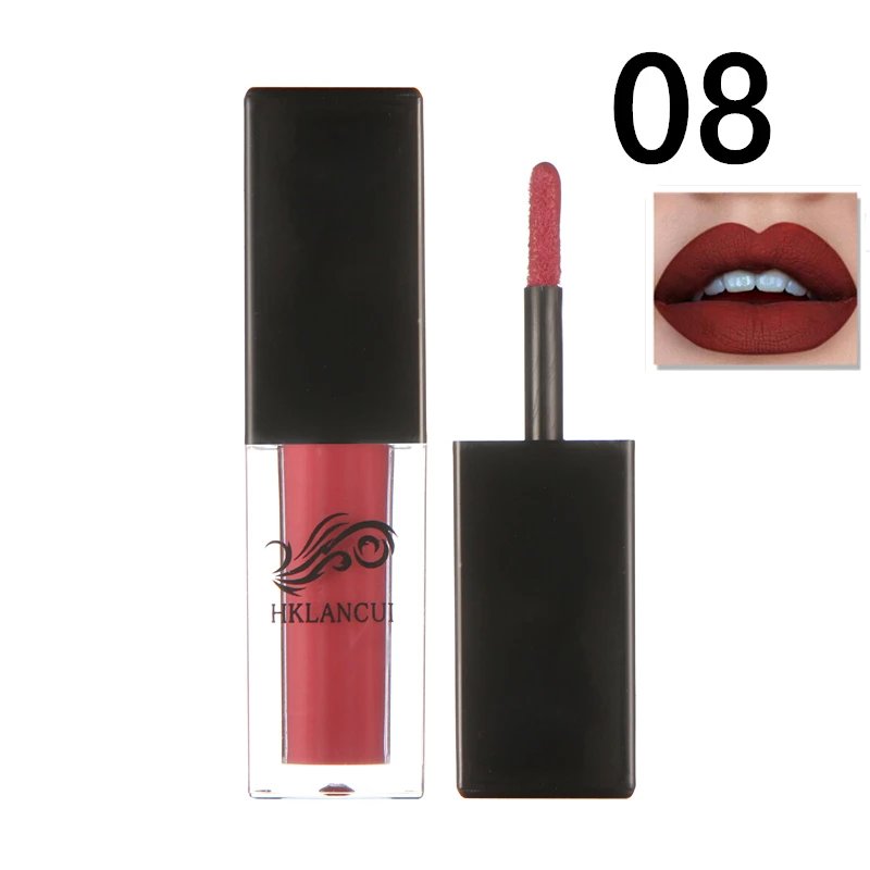 12 Colors Lips Gloss Makeup Waterproof Lipgloss Matte Velvet Liquid Lipstick Make up Maquiagem Lip Blam Cosmetics Tools - Цвет: 1803-8