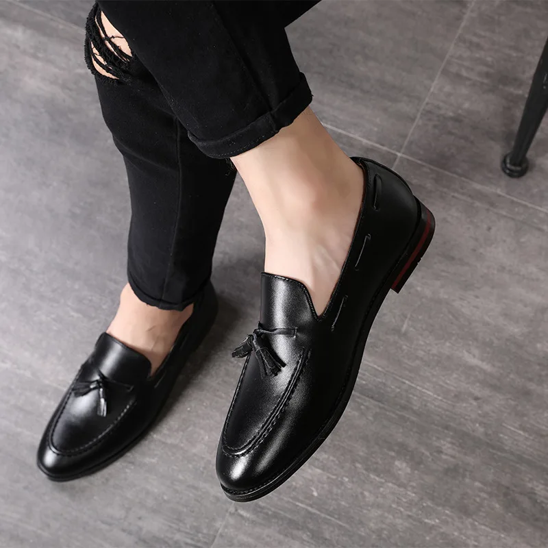 

Men's shoes autumn British breathable men's shoes hair stylist shoes