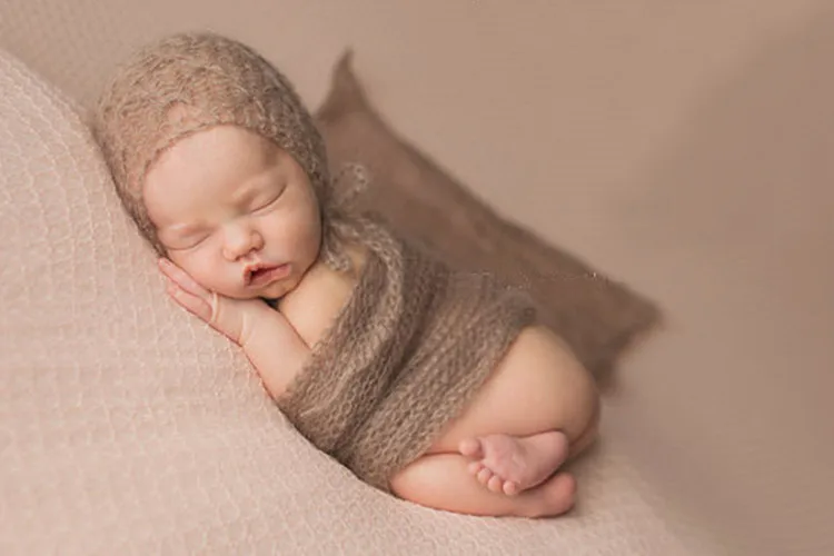 baby Mohair photo shoot wraps