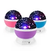 Cut Price Most fun LED Rotating Projector Toys For Children Moon Stars Lamp Romantic Night Glowing Stars Appease Baby Sleep Glittering Toy 33025686531