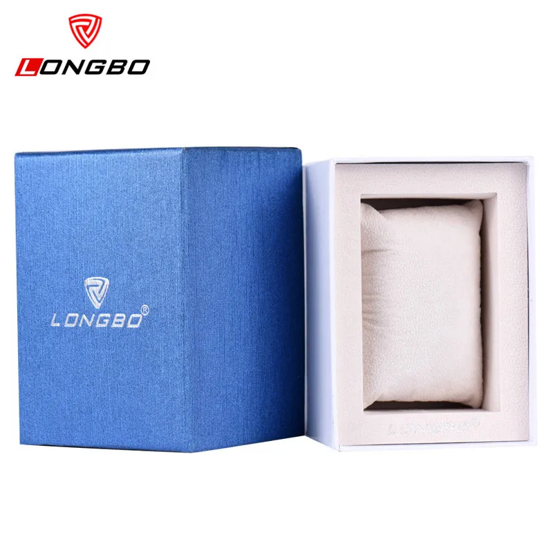 Relogio Masculino font b Top b font LONGBO font b Brand b font Clock Watch Box