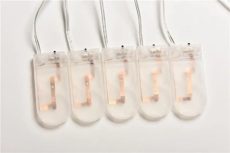 5PCS/lot Clear CR2032 Button Coin Cell Battery Socket Holder Case With ON/OFF Switch