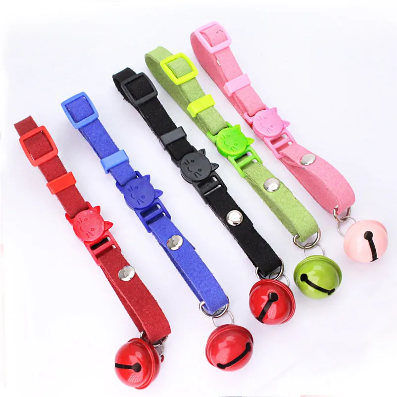 Pendant collar for cats Microfiber Cat Head Pet dog Adjustable Collar Cat Puppy Necklace pet Product Leash and Harnesses A14 (6)