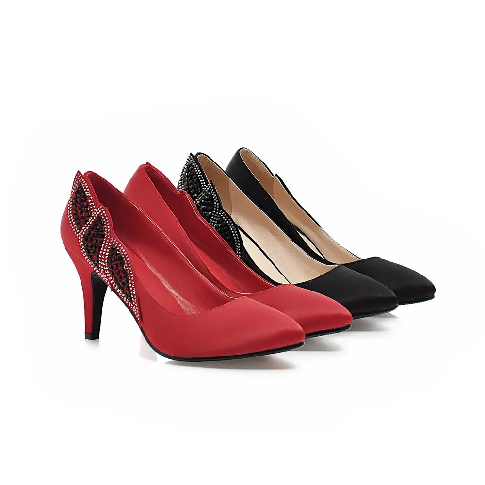 red and black heels amazon