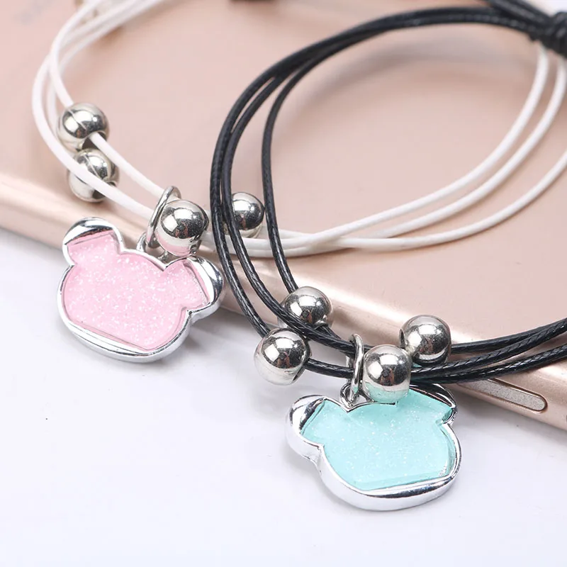 4pcs Romantic Cute Bear Couple Bracelet Lovers Men...