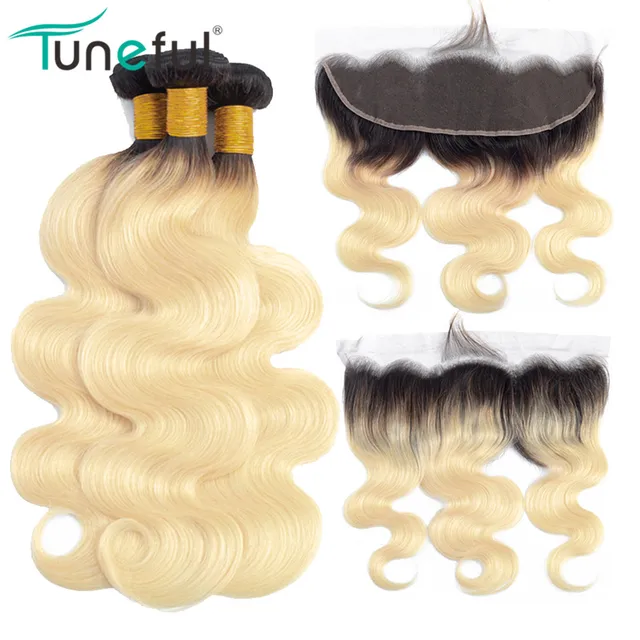 Special Offers 613 Blonde Bundles With Frontal Closure Body Wave Tuneful 100% Brazilian Remy Human Hair Extensions 1B/613 Bundles with Frontal Special Offers 613 Blonde Bundles With Frontal Closure Body Wave Tuneful 100% Brazilian Remy Human Hair Extensions 1B/613 Bundles with Frontal