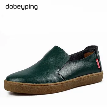 

High Quality Genuine Leather Men Loafers Slip-On Casual Shoes Man Luxury Brand Men's Driving Shoe Solid Male Flats Footwear